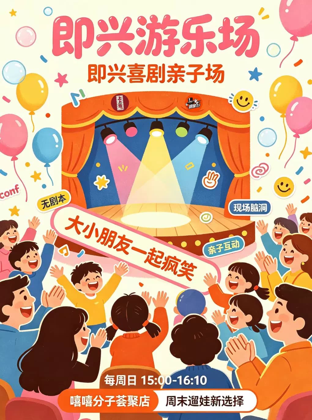上上签「即兴喜剧亲子场」即兴游乐场